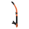 thumbnail image 1 of Mares Ergo Splash Snorkel para Buceo Snorkel Apnea con Parte Superior Semiseca Sistema Antisalpicaduras Boquilla de Silicona Negro/Naranja, 1 of 1