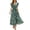 Z1#Green1575, variant on Puliio Boho Summer Dresses for Women V Neck Ruffle Sleeve Floral Smocked Waist Maxi Casual Flowy Sundress
