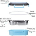 thumbnail image 4 of CABINAHOME Lunch Box  Bento Boxes for Student  Thermal Insulation Bento Lunch Box   High-Grade Stainless Steel Liner  Lunch Containers for Kids Lunch Box Stainless Steel Utensil Set, 4 of 9