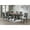 Charcoal, variant on Transitional Cottage Dining Chair Of 2, Wheat Charcoal Upholstery, Wooden With Stable Square Legs Style 2pc ,