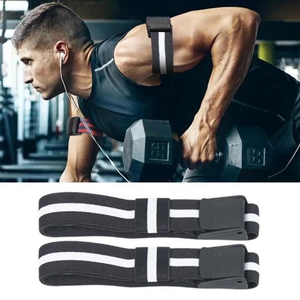 Bandas de oclusión BFR de 20 piezas, cinturones de entrenamiento BFR para culturismo, para hombres y mujeres (negro) Likrtyny Para estrenar