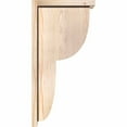 thumbnail image 3 of 7 1/2"W x 12"D x 24"H Crestline Smooth Corbel w/Backplate, Douglas Fir, 3 of 9