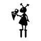 thumbnail image 2 of Metal Garden Stake Decoration Black Iron Ground Insert for Outdoor Yard Fence Courtyard Farm Flower Bed Weather Resistant, 2 of 6