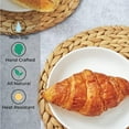 thumbnail image 3 of VASGOR 12" Woven Placemats Round Set of 10, Natural Water Hyacinth Weave Placemat for Dining Table, Large Handmade Woven Placemats Heat Resistant Non-Slip, 3 of 7