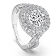 thumbnail image 3 of Pompeii 2.65Ct Halo Lab Grown Diamond Engagement Ring White Gold (GH,VS), 3 of 3