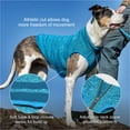 thumbnail image 4 of Kurgo Core Dog Sweater, Knit Dog Sweater With Fleece Lining, Heather Blue, X-Small, 4 of 11