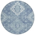 thumbnail image 2 of Addison Rugs Chantille Indoor/Outdoor Traditional Medallions Blue Washable Round Rug, 8' x 8', 2 of 6