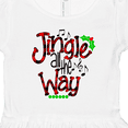 thumbnail image 4 of Inktastic Christmas Jingle all the Way with Music Notes and Holly Girls Toddler Dress, 4 of 5
