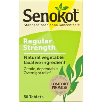 Senokot® Regular Strength Senna Stool Softener  s, 50 Ct