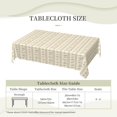thumbnail image 2 of Rectangle Tablecloth with Wave Lace 60x84 Inch, Cream Leaf Running Rectangle Table Protector Waterproof Tabletop Covers Table Protector for Dining, Party, Buffet, Wedding, 2 of 8