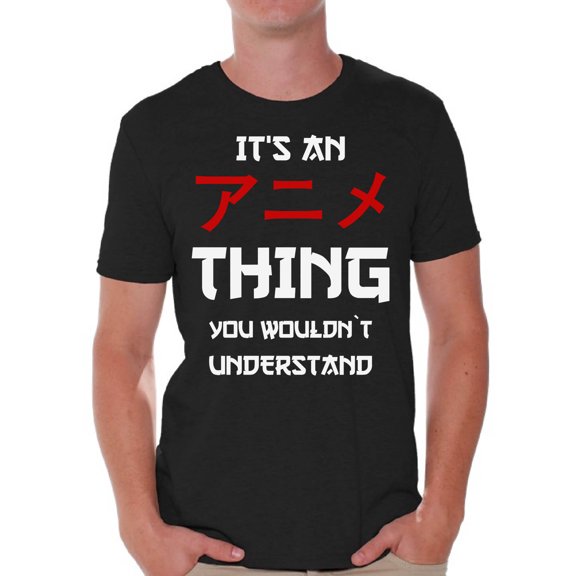 Awkward Styles Funny Anime T-Shirt It's an Anime Thing You Wouldn't Understand T Shirts for Men Japanese Manga