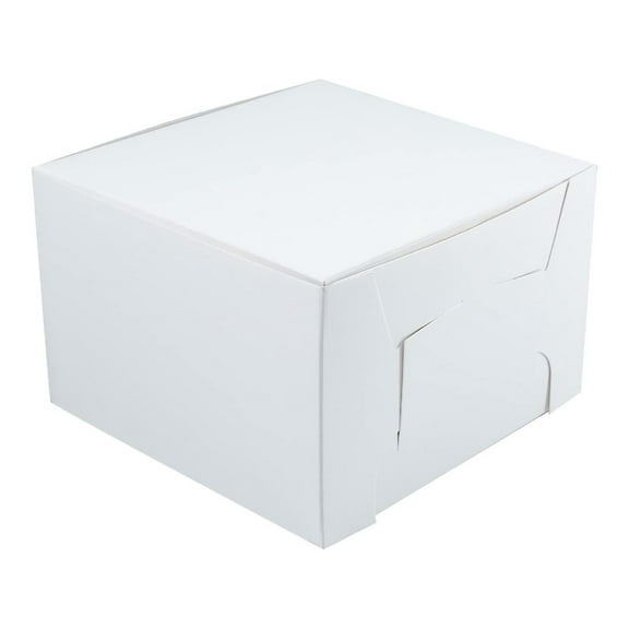 12"x12"x6" White Cake Box, Pack of 50