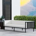 thumbnail image 3 of Butler Specialty Company Norway Outdoor Patio Sofa - Black And White, 3 of 7