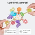 thumbnail image 5 of Baby Teether Toy 3-6 Months,Sensory Teething Ball Toys for Baby Rattle Teething Toy for 6-12 Months Easter Basket Fillers, 5 of 6