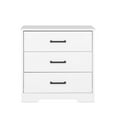 thumbnail image 1 of Prepac Rustic Ridge White 3-Drawer Nightstand, 16.25"D x 27.5"W x 26.75"H, 1 of 7