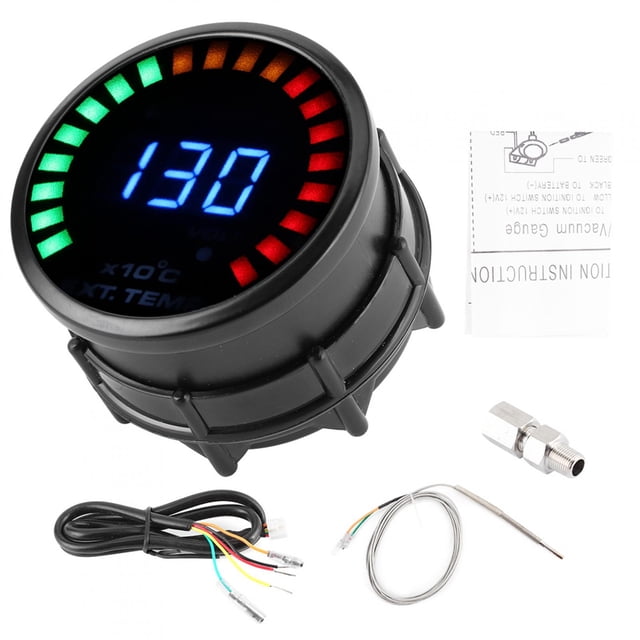 EGT Gauge,2in 52mm Exhaust Gas LED Temp Gauge EGT Meter Professionally Tested