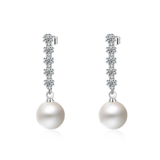 Minnieouse 2 piezas de cobre para mujer, perla, gota para el oído, reemplazo elegante, pendiente de viaje para citas, adorno de joyería, regalo de Ropa, zapatos y accesorios Miscelánea