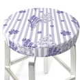 thumbnail image 3 of Fotbe Bouquet and Lavender Flowers Stool Covers Round,Waterproof Round Bar Stool Covers Bar Chair Covers Washable Stool Cushion Slipcover for 12-14 Inch Chair-, 3 of 7