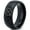Black Dome Polish Tungsten, variant on Tungsten Four Leaf Heart Clover Band Ring 8mm Men Women Comfort Fit Blue Dome Brushed Gray Polished