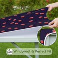 thumbnail image 6 of Red Strawberry Plants Dark Pattern Square Fitted Tablecloth with Elastic Edge,Square Table Cover,Washable Elastic Table Cover for Home Kitchen Party Decor 36"x36", 6 of 6
