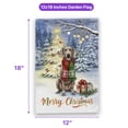 thumbnail image 5 of Merry Christmas Weimaraner Snowy Winter with Gifts Tree Decorations Garden Flag 12x18in Double Sided Weim Gray Ghost Dog Lover Outdoor Decor - 12020, 5 of 5