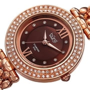 Burgi BUR152RG Diamond Markers Crystal Accented Rosetone Womens Watch Set