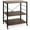 Rustic Brown, variant on Giantex Bakers Rack 3-Layer Microwave Stand, Kitchen Rolling Cart with 4 Universal Wheels and 10 Removable Hooks, Coffee Cart Shelf Organizer for Kitchen, Living Room, Entryway, Rustic Brown