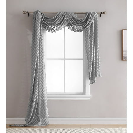 Hlc Me Herringbone Lace Sheer Window Curtain Scarf Valance 40