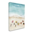 thumbnail image 2 of Stupell Industries Summer Beach Day People Swimming Coastal Painting Gallery Wrapped Canvas Print Wall Art, 2 of 5
