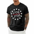 thumbnail image 5 of 250Th Anniversary Short Sleeve T Shirt Comfortable Breathable 250Th Mens Tees Black L, 5 of 5