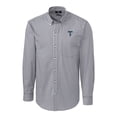 thumbnail image 2 of Men's Cutter & Buck  Charcoal Tulsa Drillers Big & Tall Easy Care Stretch Gingham Long Sleeve Button-Down Shirt, 2 of 3