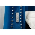 thumbnail image 4 of Tulip Queen 4 Pc Upholstery Bedroom Set Made With Wood In Blue Color, 4 of 14