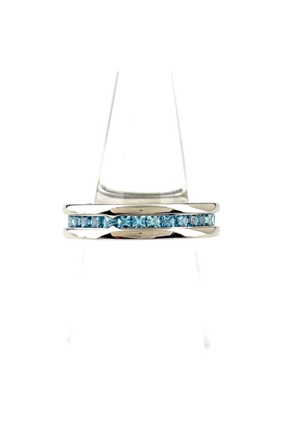 Pre-Owned BVLGARI B-ZERO1 Ring, 1-Band Blue Topaz, 750, Women's