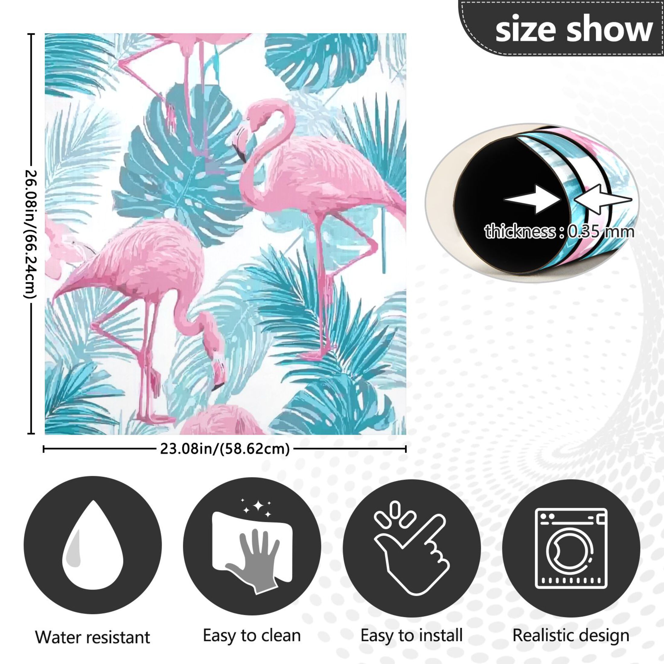 IAUYY Magnetic Decorative -23x26 Inch,Removable DIY Art for Dishwasher Refrigerator and Other Metal Surfaces,Cool Blue and Tropical Green