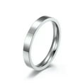 thumbnail image 5 of 3mm Blue/Silver/Gold/Rose Gold/Black Bands Women Men's Titanium Steel Party Ring, 5 of 9