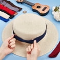 thumbnail image 3 of 10 Colors Bowknot Hat Band Stretchable Hat Ribbon Bands Panama Hat Band for Cowboy Hat Bend Brim Fedora Hat Women Mixed Color DIY, 3 of 6