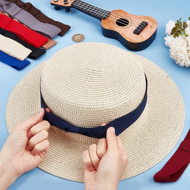 10 Colors Bowknot Hat Band Stretchable Hat Ribbon Bands  display picture 1