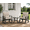 White, variant on VENTOPYR 3 Piece Patio Bistro Set with Cushions, Outdoor Metal Rocking Chairs with a Side Table
