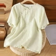thumbnail image 2 of Summer Tops for Women Sleeve T Shirt Loose Casual Tee Women Short Sleeve Shirts Athletic V Neck Shirts Solid Tee Solid Workout Tops Running Top Exercise Wear Teen T Shirt Womens Long Light Yellow XL, 2 of 4