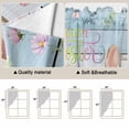 thumbnail image 5 of Light Blue Easter Swag Valances for Windows 2 Pack, Kitchen Window Curtains 36 Inch Length, Spring Easter Bunny Eggs Floral Wooden Privacy Swag Curtains for Living Room/Bathroom 36"x36", 5 of 8