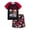 Black/Red Multi-Sport Balls (Tee & Shorts), variant on Beezizac Boys Summer Pajama Set, 2-Piece Sports Balls PJs‌ - Short Sleeves & Shorts Soft Sleepwear Size 10