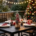 thumbnail image 5 of 2026 Christmas Indoor Home Decor Mini Christmas Artificial Tabletop Plants Ornaments Holiday Decor Xmas Desktop Centerpiece For Home Mantel Shelf, 5 of 5