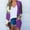 Purple K, variant on Summer Savings Clearance 2024! TAGOLD Womens Cardigans,Women's Long Sleeve Fashion Casual Comfortable Pockets Printing Cardigan Top Blouse