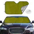 thumbnail image 2 of Uemuo Olive Pattern Accordion Car Windshield Sun Shade, Foldable Reflective Sun Visor for Car, Reflector Windshield Sunshade-Medium, 2 of 7