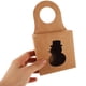 thumbnail image 3 of 25 cajas de regalo de papel con ventana transparente para botellas de vino vacías., 3 of 5
