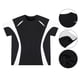 thumbnail image 4 of Ceisia Men's Athletic Short Sleeve T-shirt Color Block Round Neck Fitness Basketball Training Sport Tee Tops Black S Gifts, 4 of 8