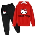 thumbnail image 4 of Conjuntos de sudaderas con capucha de Hello Kitty, conjunto de ropa para niños, ropa para niños, ropa para niñas, tops, pantalones, trajes de 4 a 14 años, trajes con capucha, suéter, 4 of 5