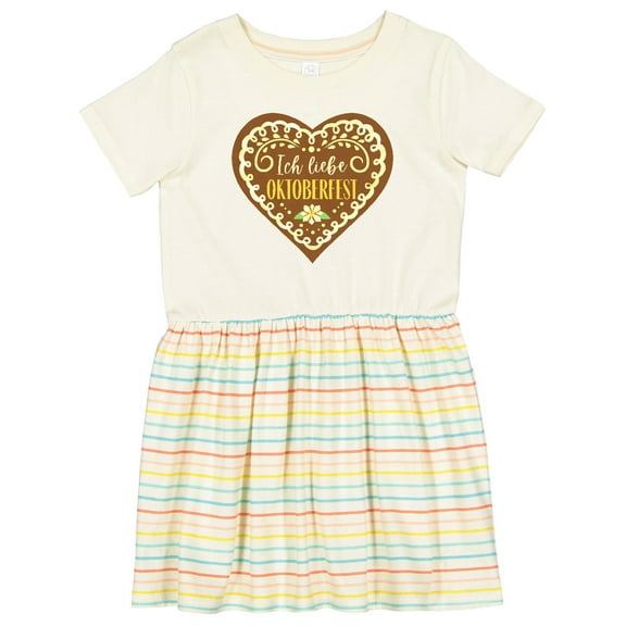 Inktastic Ich Liebe Oktoberfest Girls Toddler Dress
