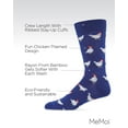 thumbnail image 3 of MeMoi Men's Funny Chicken Pattern Rayon from Bamboo Blend Novelty Crew Sock - Mens - Male, 10-13, Royal Blue, 3 of 7