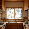 thumbnail image 6 of Beautynvta 2 Pack Coastal Theme Printed Kitchen Curtains, Rod Pocket Light Filtering Short Window Drapes, Small Curtain Panels for Kitchen Bathroom Home Decor, 6 of 7